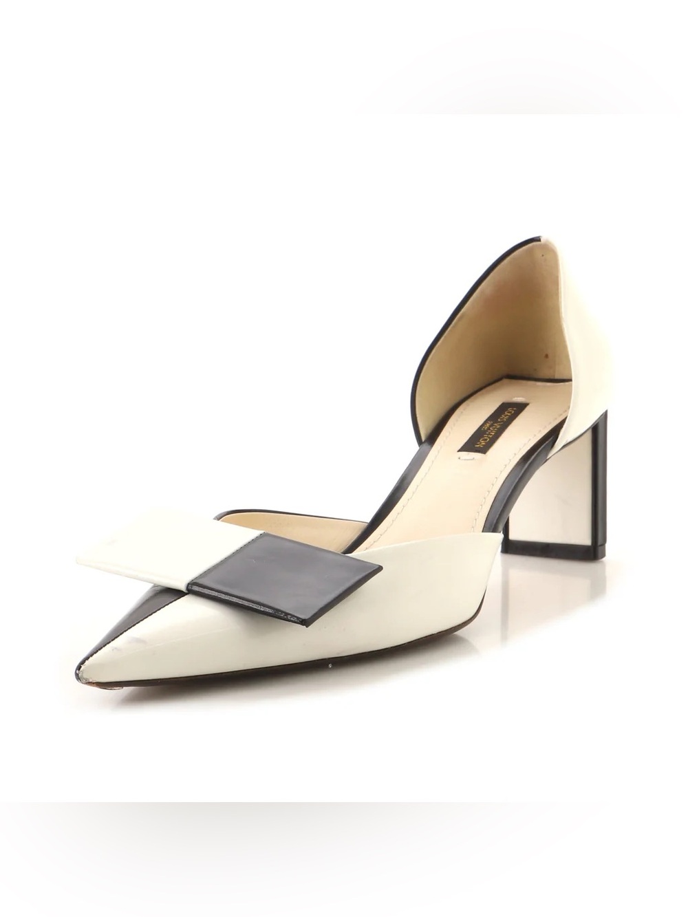 Louis Vuitton Two-Tone Pointed Toe Pumps in Black and White size 39 or 8.5 - Picture 12 of 13
